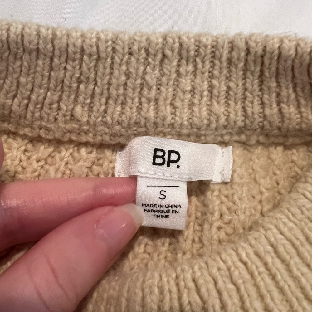 Nordstrom BP Women’s Crewneck Knit Sweater - Yellow Size S - Picture 2 of 3